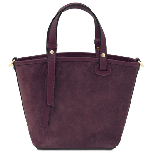 Glacette - Suede leather bucket bag